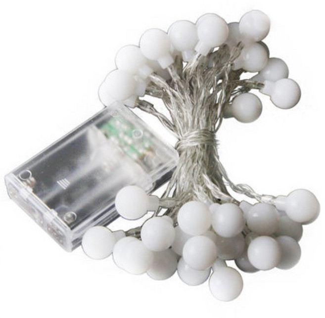 LED 燈串 聖誕裝飾, 6m彩燈-電池款, 1個