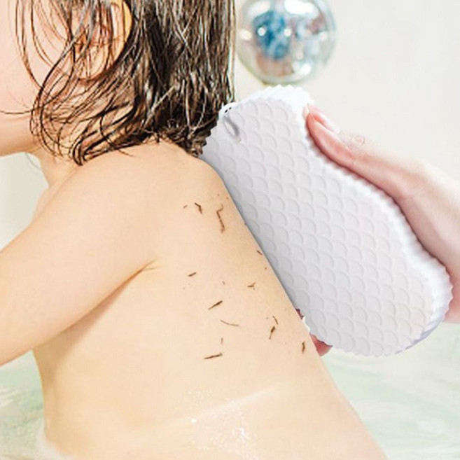 목욕 때블럭 화이트 저자극 때밀이스펀지 1+1, 1개, 1개입