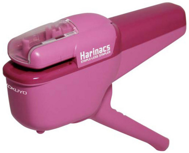 고쿠요 하리낙스 심없는 스테이플러 10매용, 하리낙스 펀치형 10매 (핑크)