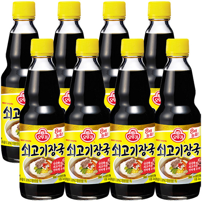 오뚜기 국수장국 쇠고기, 8개, 360ml