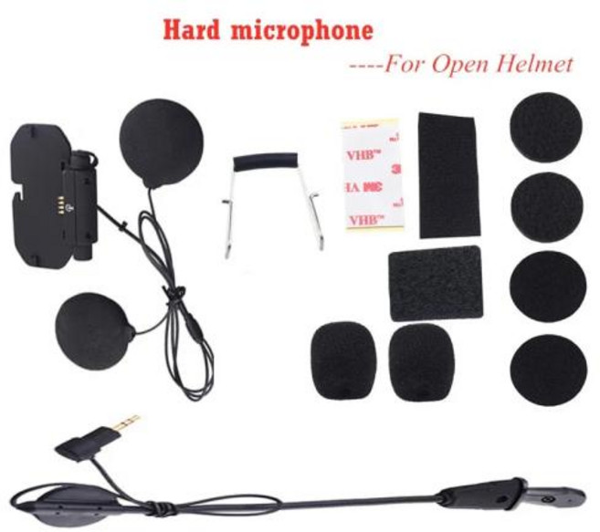 호환 헬멧 액세서리 V8 소프트 블루투스 헤드셋 Vimoto Vimoto 베이스 하드 오리지널 마이크 키트 브랜드, 1)For Open Helmet
