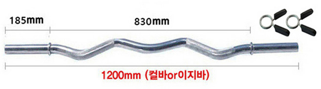 대한스포츠 28mm 역기봉 특봉, 28mm1200컬바봉, 1개, 6.5kg