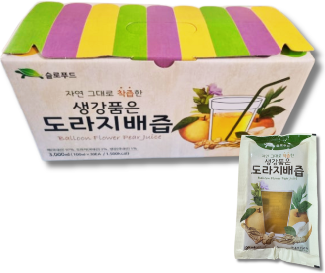 하프클럽/슬로푸드생강품은 도라지배즙 100ml 0포, 30개