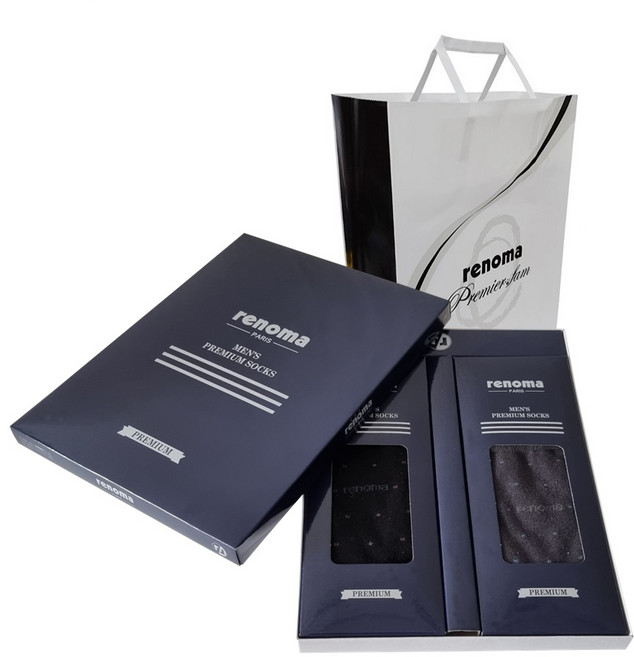 [쇼핑백증정] 레노마 양말선물세트 답례품 선물용 남성 여성 정장 양말세트 4종