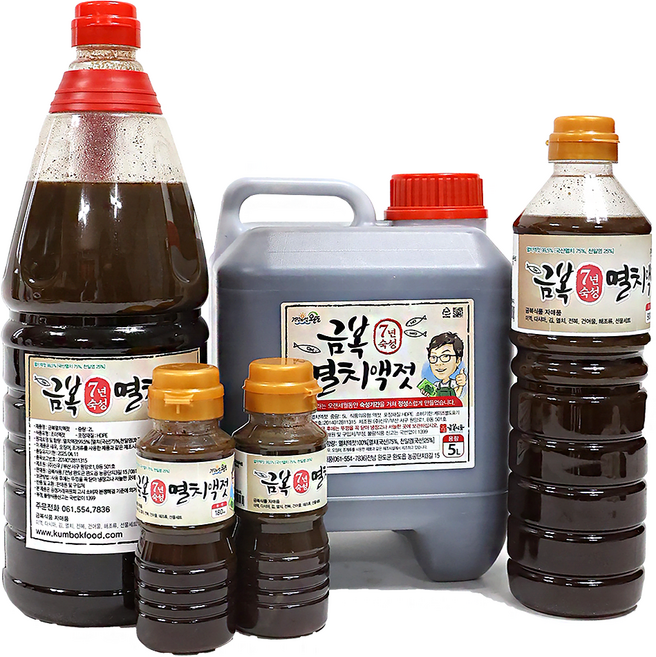 금복식품 7년숙성 멸치액젓 김장용 감칠맛 진한향 MSG 무첨가, 1개, 5L