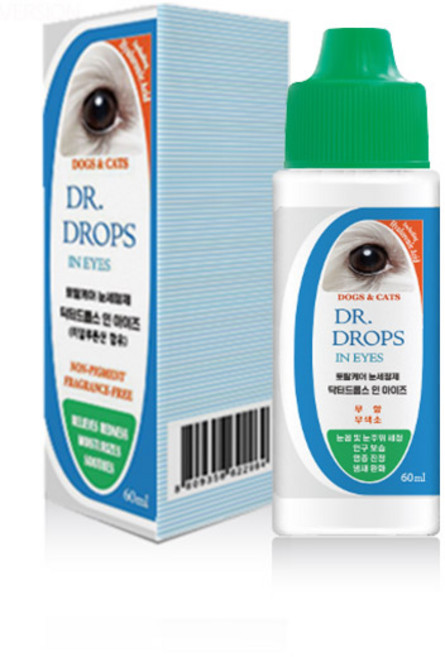 메이웰코리아 메이웰 닥터드롭스 인 아이즈 반려동물 눈세정제, 60ml, 1개