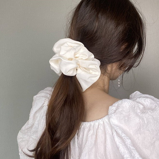 빅사이즈 매트 컬러 스크런치 헤어 곱창끈 (7color)