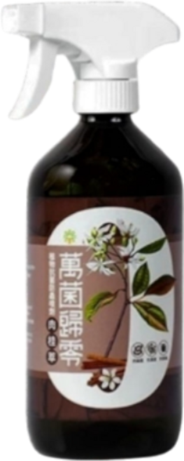 向陽生物科技股份有限公司 萬菌歸零 肉桂萃 植物防護噴劑 600ml 驅蟲防治 提升植物活力, 1個, 萬菌歸零 600ml