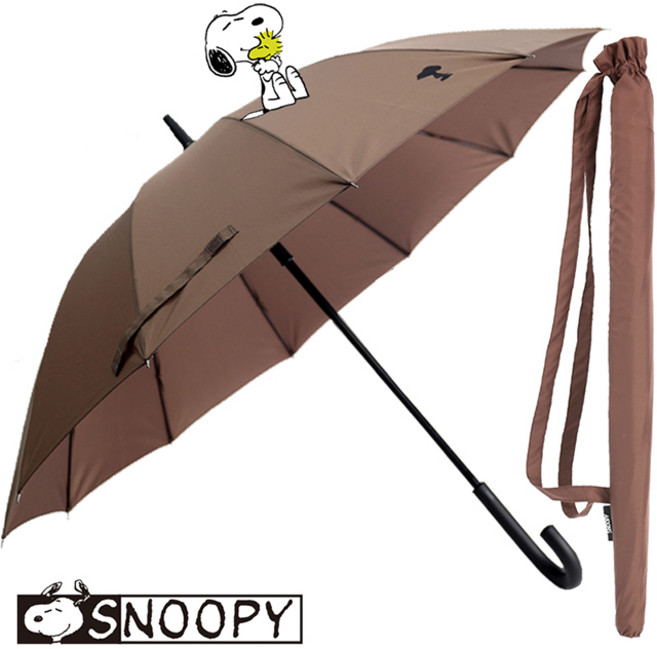 송월 스누피 장블랙포인트 곡자 장우산