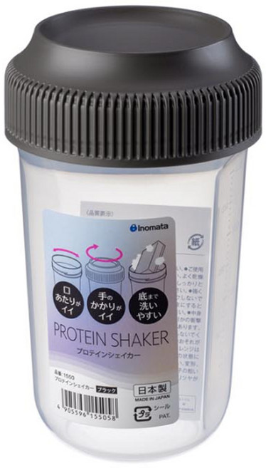 이노마타 일본 물통 프로틴 쉐이커 단백질 선식 보틀, 1개, 560ml, 투명