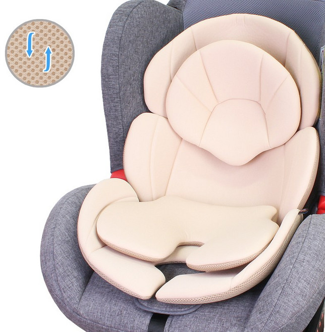 오토팬시 유모차 카시트 라이너 듀얼 이너시트 유아승용물 쿠션세트 신생아패드, 14.풀세트형 이너헤드보조 멜란베이지, 1개