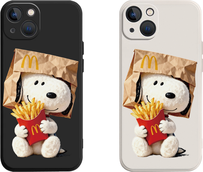 스누피 감자튀김 실리콘 케이스