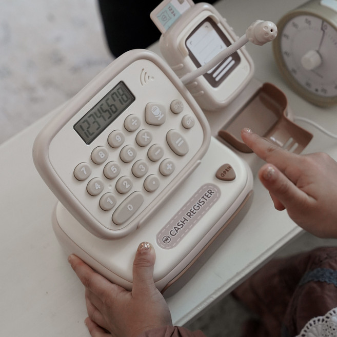 리틀숑 계산대 장난감 마트놀이 계산놀이 가게놀이 캐쉬어, 1개 (단품)