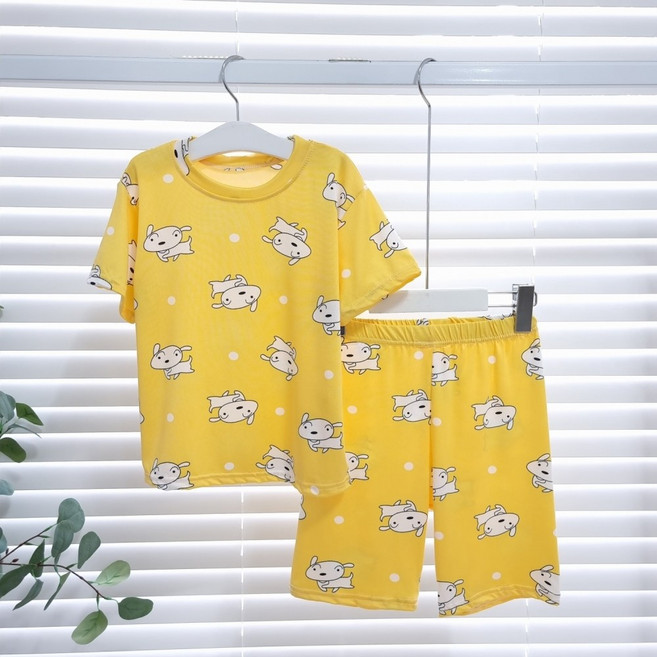 아동잠옷세트 도형 흰둥 쿨링 반팔반바지 잠옷 파자마세트 홈웨어 실내복 키즈 유아동 어린이 주니어 65~95