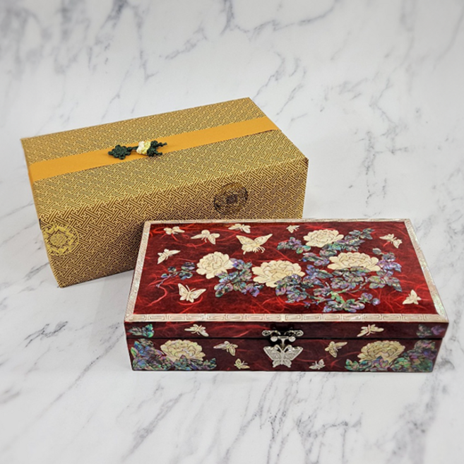 포미모어 나전칠기 자개보석함 전통공예 기념품 직굴림235