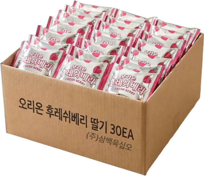 오리온 후레쉬베리 딸기, 28g, 30개