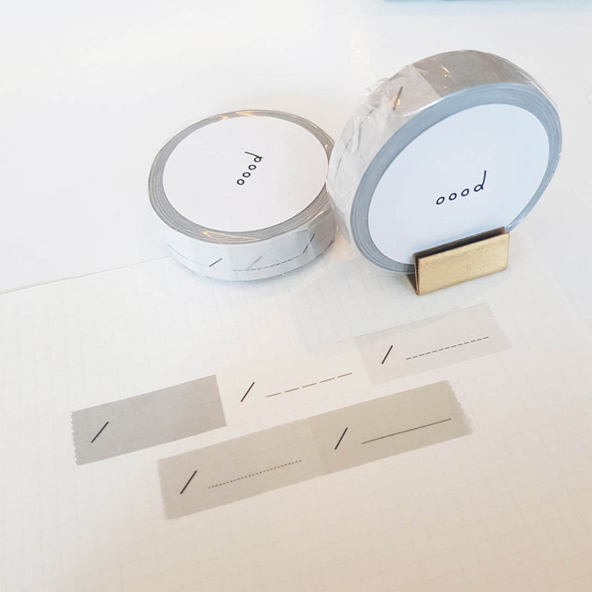 oood 디자인마스킹테이프 다꾸 12mmX10m, 1개, DAILY MOOD