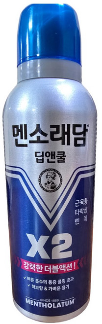 [담담싸] 멘소래담 딥앤쿨 에어로솔 근육통/타박상/삔 데, 1개입, 4개