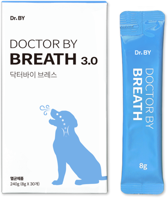 닥터바이 강아지 브레스 기침 켁켁거림 영양제 30p, 240g, 호흡기/기관지, 1세트