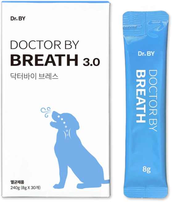 닥터바이 강아지 브레스 기침 켁켁거림 영양제 30p, 30회분, 호흡기/기관지, 1세트 - 쿠팡
