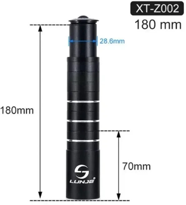 워셔 자전거 포크 라이저 산악 150 210MM 않음 115 편리한 180 익스텐더 스템 녹슬지, [03] 180mm, 1개, 180mm