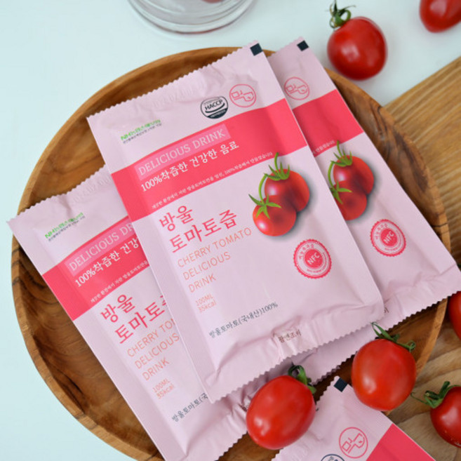 100% 국산 방울 토마토즙, 50개, 100ml