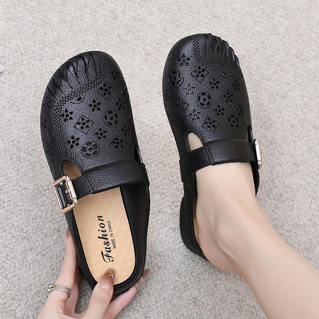 Modern Fashion 여성 방수 통기성 뮬 블로퍼 스트랩 슬리퍼 X123