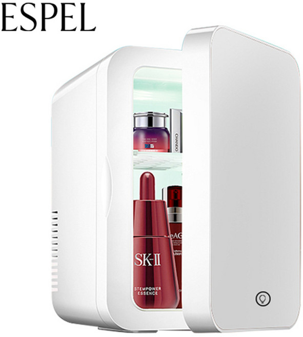 에스펠 화장품냉장고 미니화장품냉장고 휴대용냉장고 미니냉장고 초미니냉장고 화장품 미니 냉장고, LED미러(8L), LED미러8L
