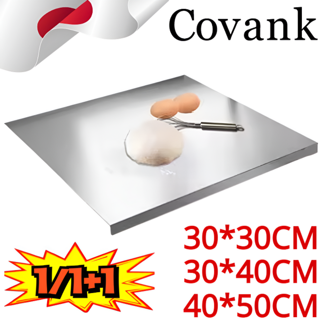 [효율성 향상] 4-in-1 순수 티타늄 도마 순수 티타늄 커팅 보드 위생 도마 가정용/순티타늄(순도 99.5% 이상), 두께 2mm, 1개