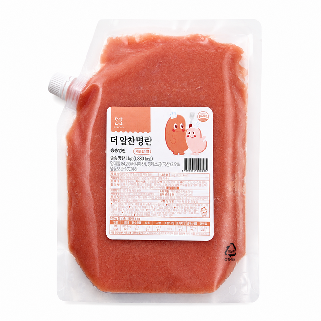 더알찬명란 송송명란 매콤한맛, 1개, 1kg