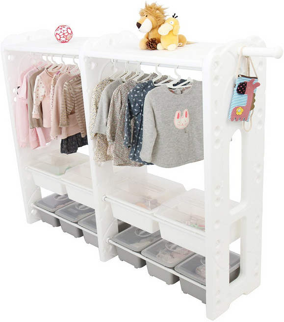 미루 빅행거 캡형 더블 - 유아옷장, 빅행거 캡형  더블 -그레이