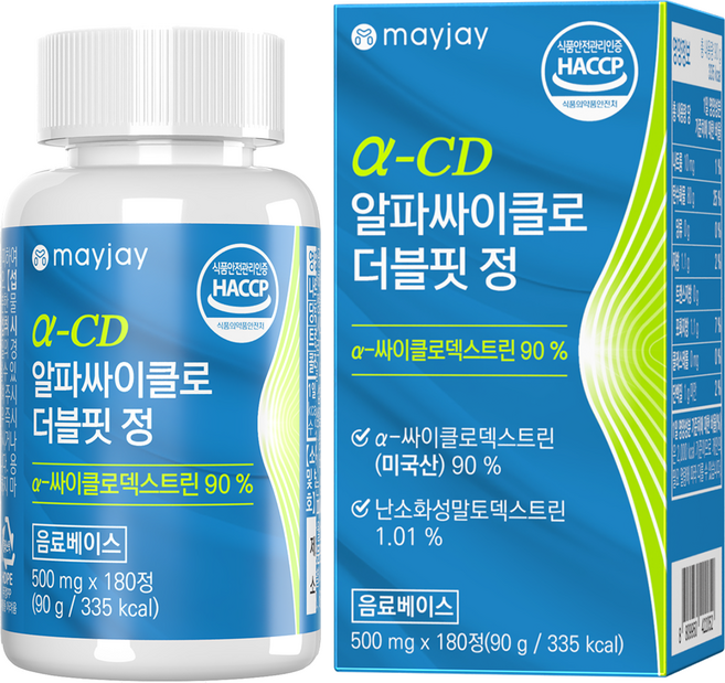 알파cd 식약청인증 HACCP 알파시디 대용량, 1개, 180정