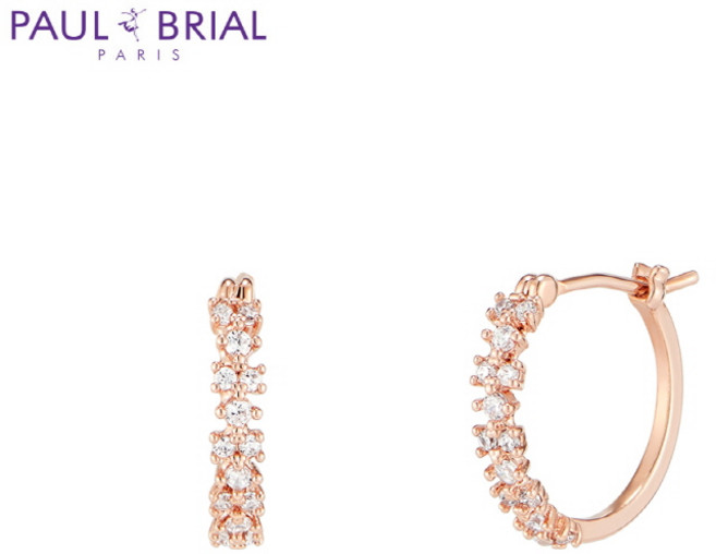 폴브리알 여성용 오로라 후프링 귀걸이 PYBE0088