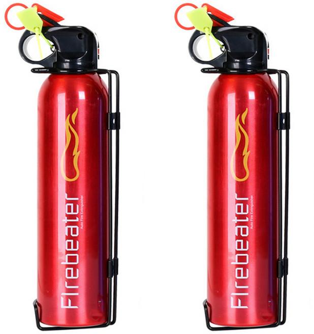 차량용 소화기 가정용 겸용 1+1 1000G, 2개, 붉은, 1L