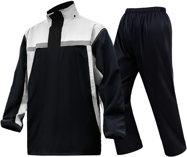 하바우 작업용 오토바이 라이딩 우비 바람막이 우의 상하의 세트 기본부터 빅사이즈까지, 그레이, L