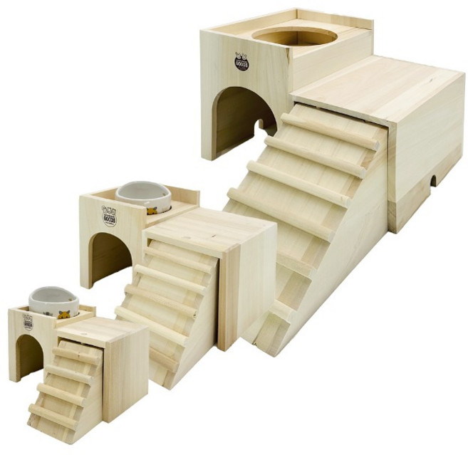 소형 앵무새 간식통 놀이터 횃대 장난감, 소형(DY-HT-34), 1개