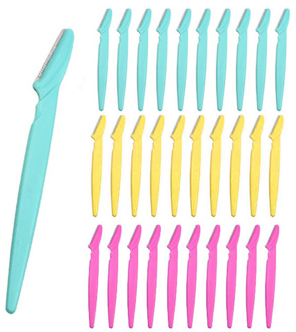 라스고 눈썹칼 안전캡, 30개, 3색