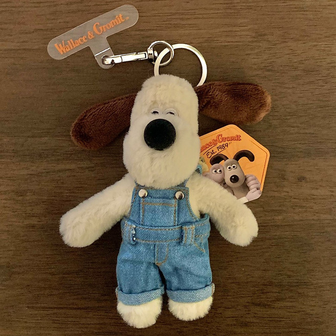 국내정품 그로밋 인형키링 숀 모루인형 꾸미기 옷 모음, 1개, 키링+10 연청데님멜빵바지