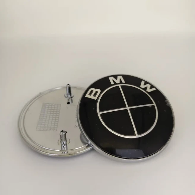 10개 BMW 자동차 스티커 후드 엠블럼 72mm 프론트 보닛 로고 트렁크 커버 배지 (E39 E46 G20 E87 용), 03 black With feet