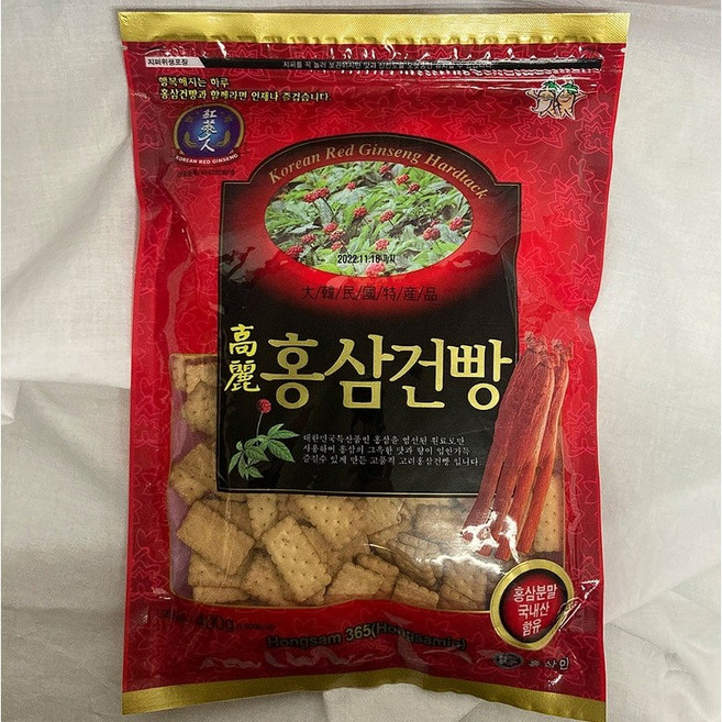 고려 홍삼 건빵 어르신건강간식 400g, 2개