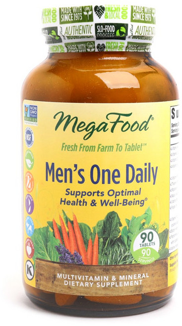 Mega Food 男性綜合維他命礦物質錠, 90顆, 1罐