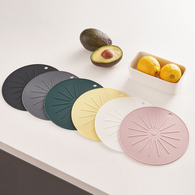 리빙안 실리콘 인덕션 보호 스크래치 방지 매트, 핑크, 소, 1개