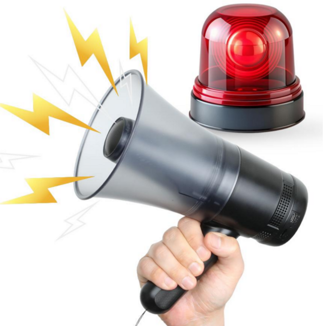 소형 메가폰 휴대용 미니 확성기, 1개