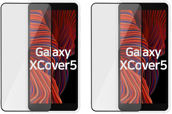 아이유보 렉스 케이스 호환형 풀커버 강화유리 휴대폰 액정보호필름 2P, 1세트