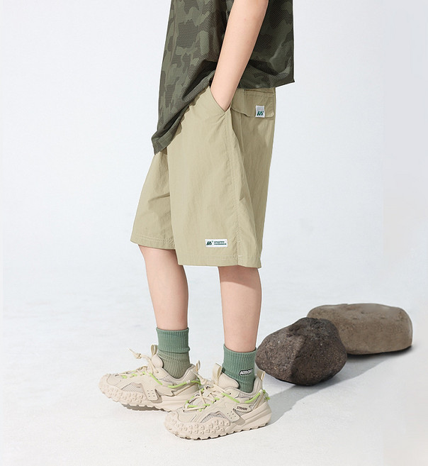 UPPERCUT 아동 바스락 반바지 키즈 아웃도어 여름 등산복팬츠 주니어 와이드 냉감 반바지 남녀공용