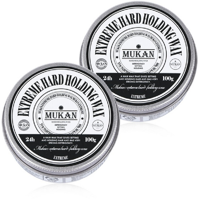 무칸 익스트림 하드 홀딩 헤어왁스, 100g, 2개