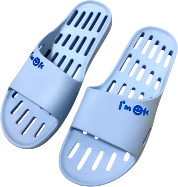 베러바스리빙 발등 낮은 욕실화 배수 건조 잘되는 욕실화, 블루, 1개