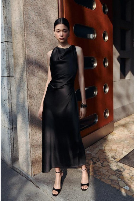 ZARA 자라 새틴 미디 원피스 8372/090