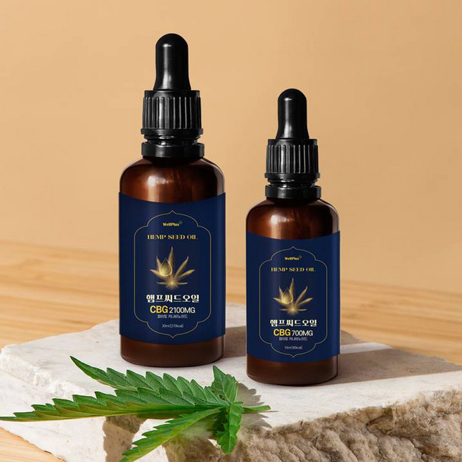 대마종자유 햄프씨드오일 카나비노이드 7%이상 CBD CBG 대마씨 오일 10ml, 1개