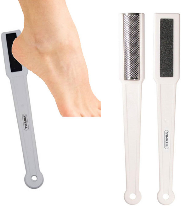 티타니아 더블 풋파일 미세각질 제거 굳은살제거, 1개, 1개입